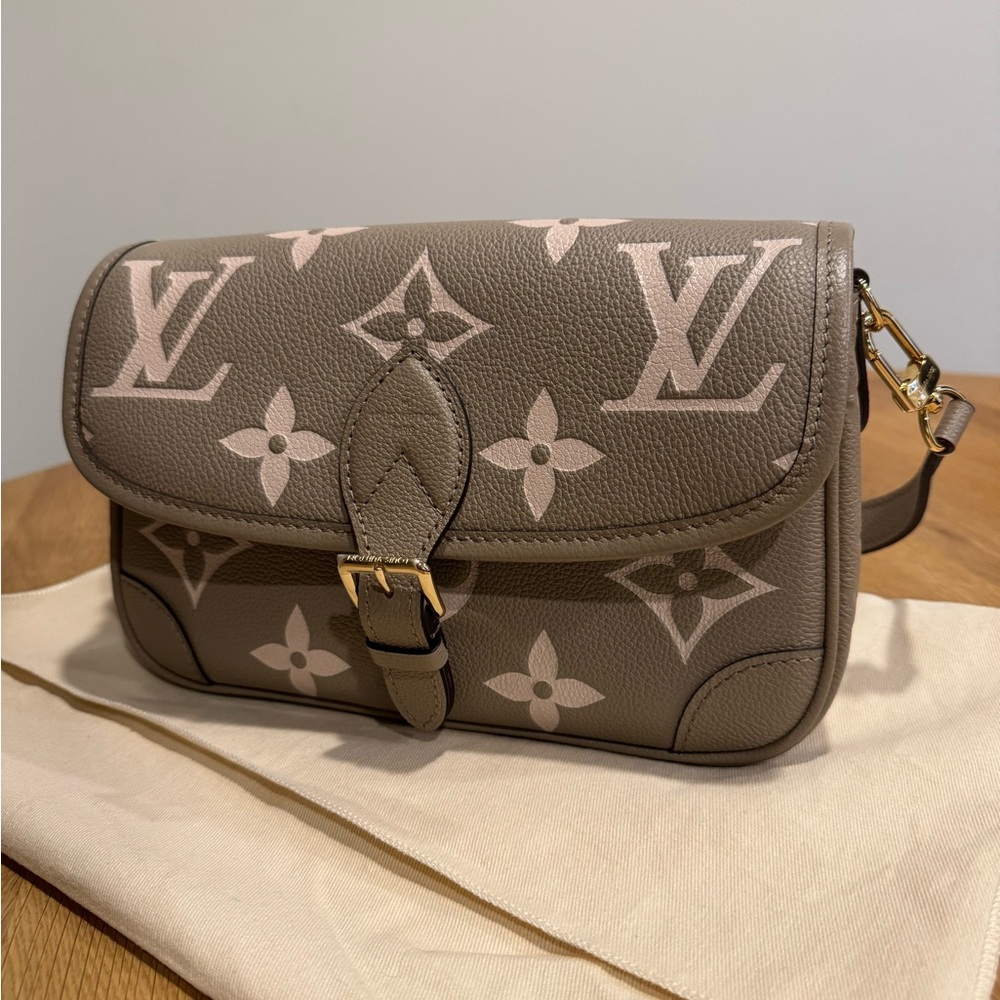Louis Vuitton Brown and Pink Crossbody Bag